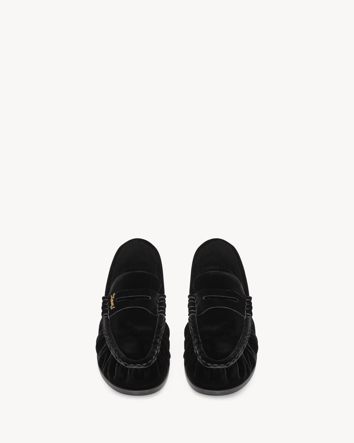 SAINT LAURENT - LE LOAFER SUPPLE mocassins en velours