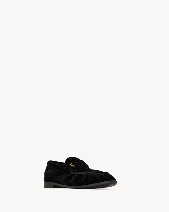 SAINT LAURENT - LE LOAFER SUPPLE mocassins en velours