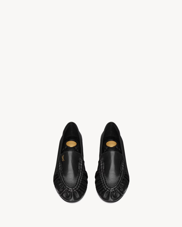 SAINT LAURENT - LOAFERINO ballerines en cuir lisse