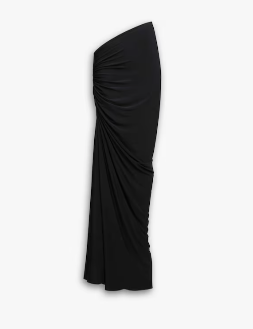 ALAÏA - JUPE DRAPÉE EN JERSEY SOUPLE