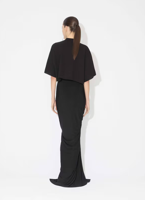 ALAÏA - JUPE DRAPÉE EN JERSEY SOUPLE