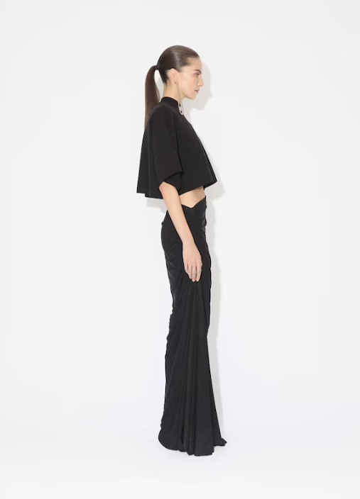 ALAÏA - JUPE DRAPÉE EN JERSEY SOUPLE