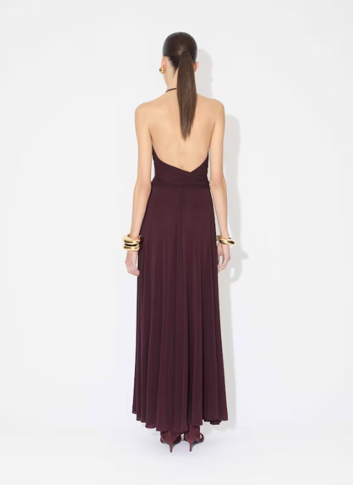 ALAIA - ROBE CROISÉE EN JERSEY SOUPLE
