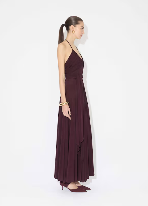 ALAIA - ROBE CROISÉE EN JERSEY SOUPLE