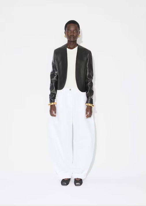 ALAIA - BLAZER ROND EN CUIR