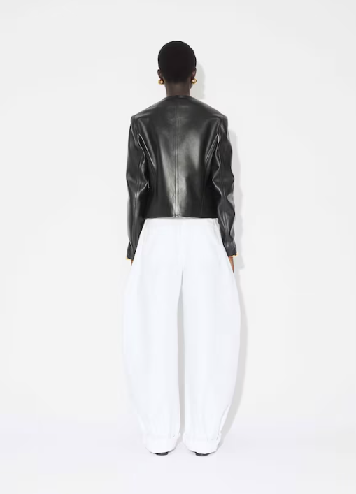 ALAIA - BLAZER ROND EN CUIR
