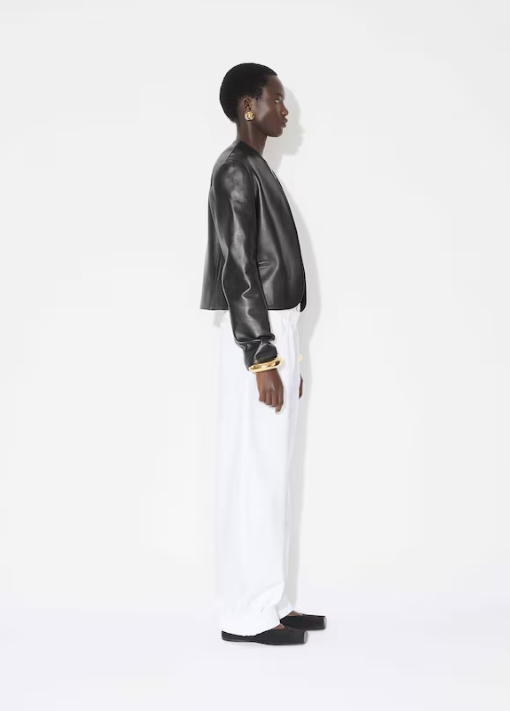 ALAIA - BLAZER ROND EN CUIR