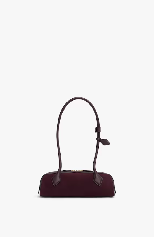 ALAIA - SAC LE TECKEL SMALL BI-MATIERE EN CUIR