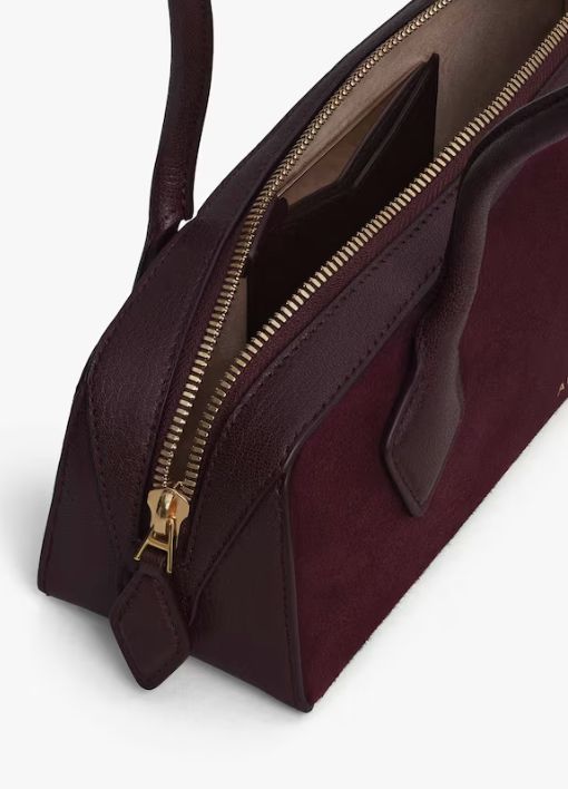 ALAIA - SAC LE TECKEL SMALL BI-MATIERE EN CUIR
