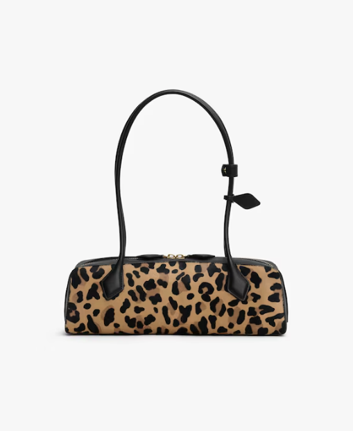 ALAIA - SAC LE TECKEL MEDIUM EN CUIR PONY LÉOPARD