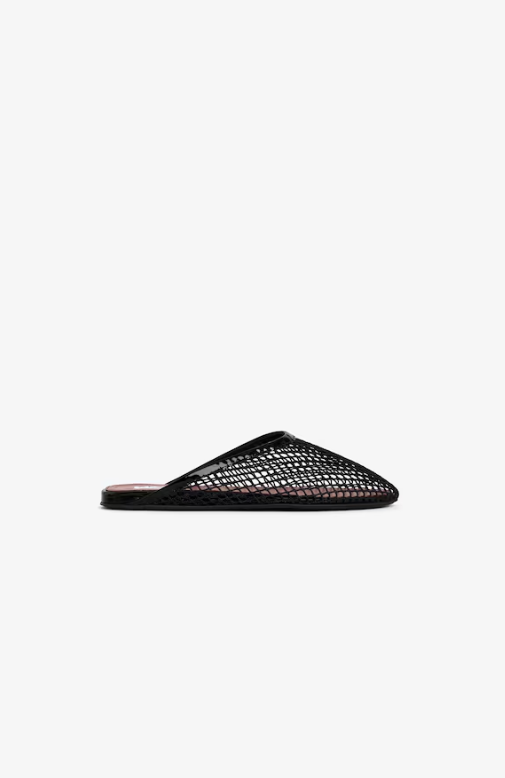 ALAIA - MULES PLATES EN RÉSILLE