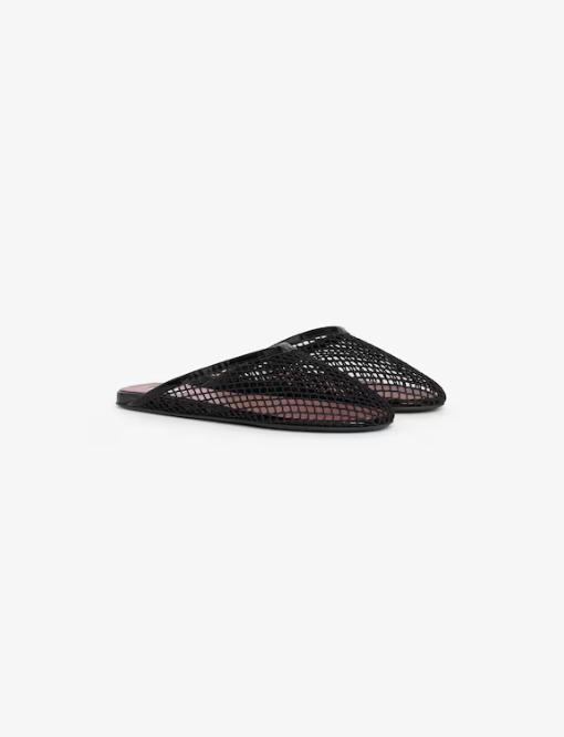 ALAIA - MULES PLATES EN RÉSILLE