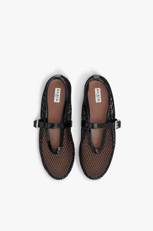 ALAIA - BALLERINES EN RÉSILLE