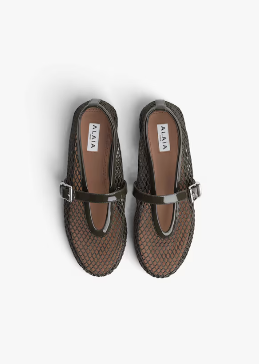 ALAIA - BALLERINES EN RÉSILLE