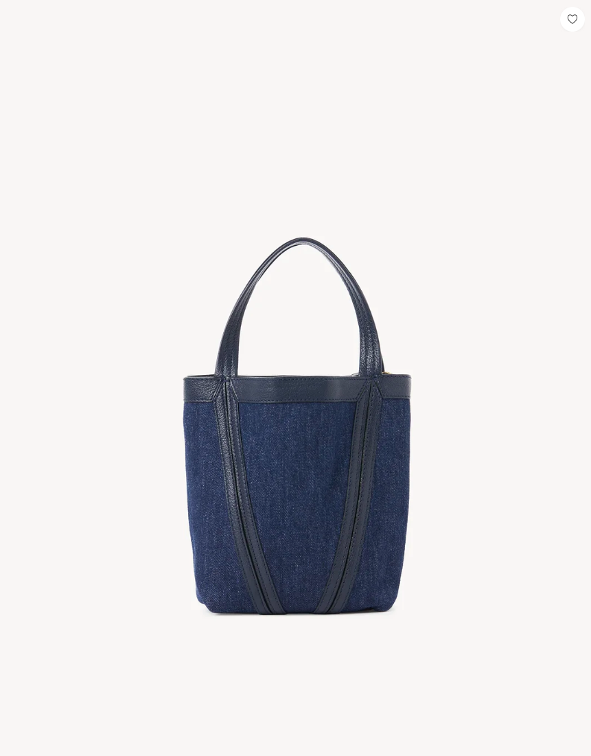 CHLOÉ - Petit sac cabas Chloé Spin en denim