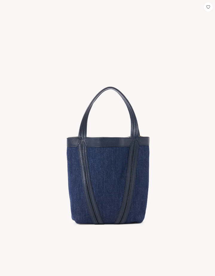 CHLOÉ - Petit sac cabas Chloé Spin en denim