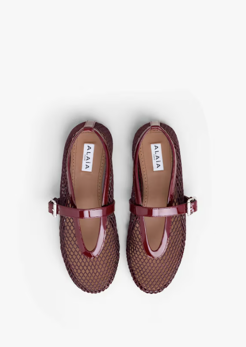 ALAÏA - BALLERINES EN RÉSILLE