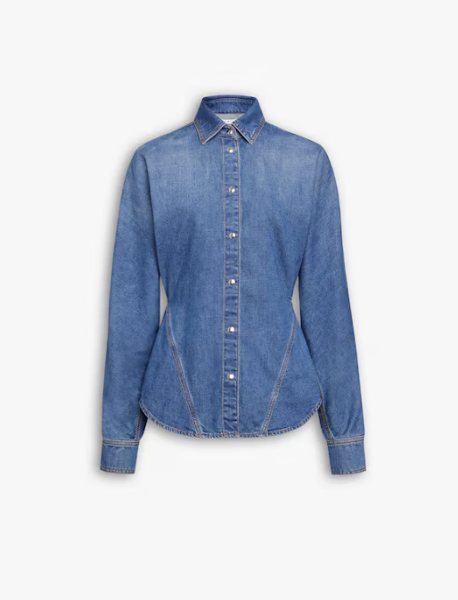 ALAÏA - CHEMISE RONDE EN DENIM