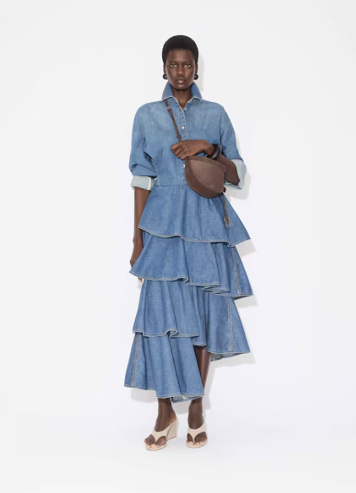 ALAÏA - CHEMISE RONDE EN DENIM