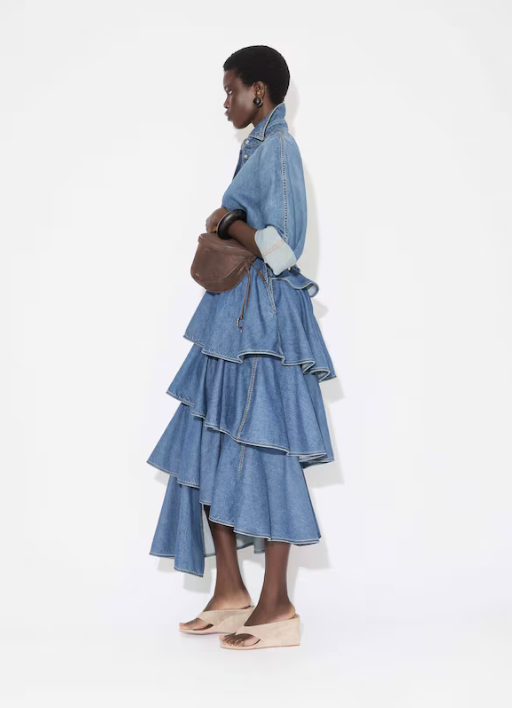 ALAÏA - CHEMISE RONDE EN DENIM