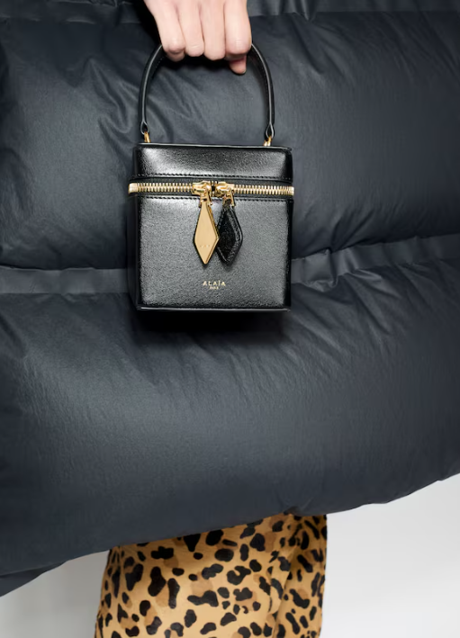 ALAÏA - SAC VANITY CUBE EN CUIR