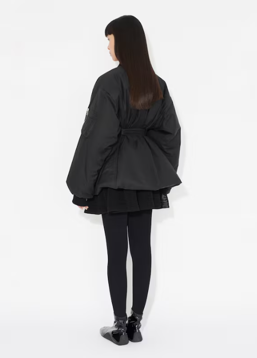 ALAÏA - BOMBER CEINTURÉ EN COTON
