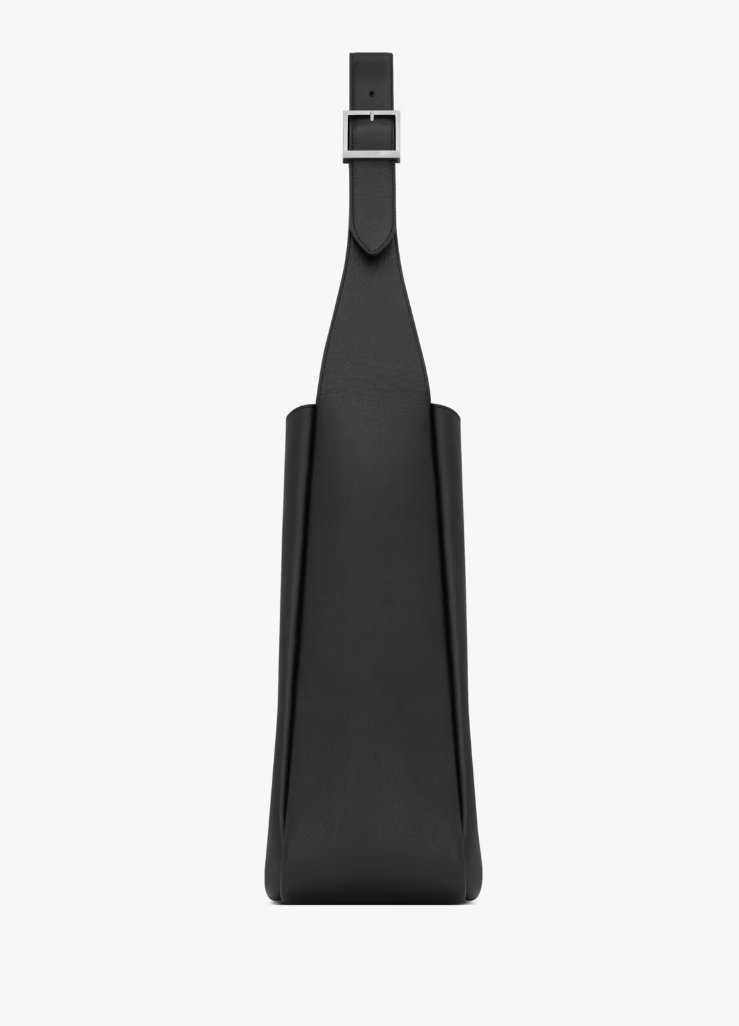 SAINT LAURENT - Le 5 à 7 large souple en cuir grainé