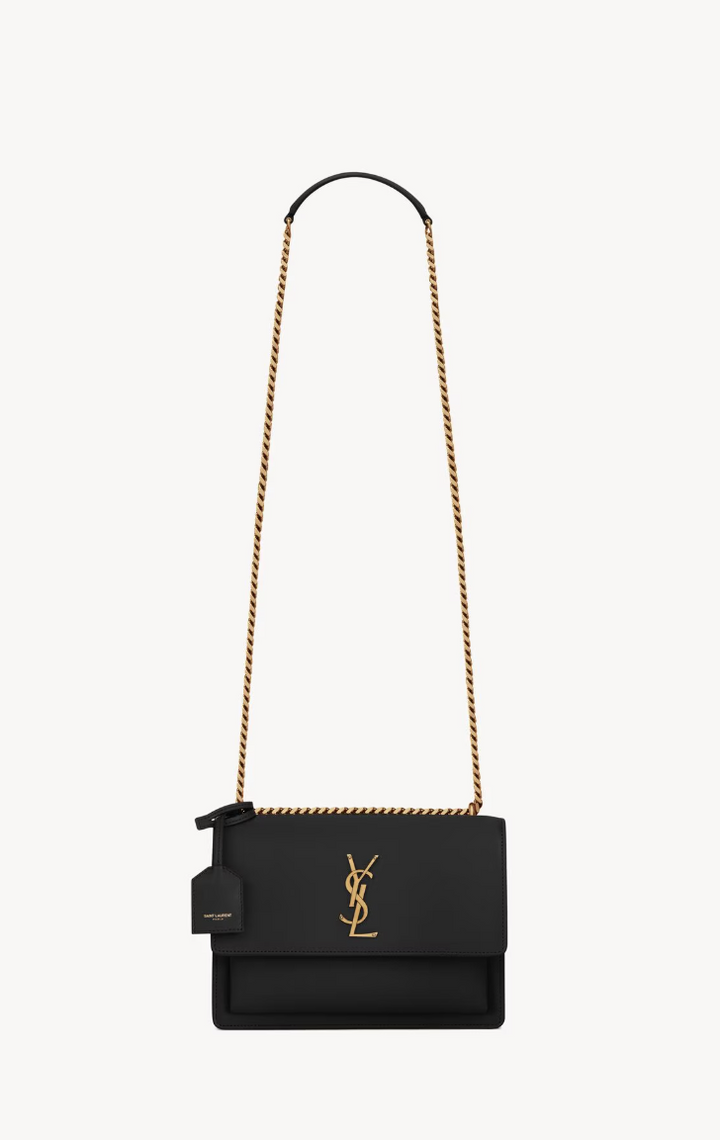 SAINT LAURENT - SUNSET MEDIUM EN CUIR LISSE