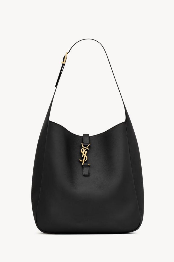 SAINT LAURENT - Le 5 à 7 large souple en cuir grainé