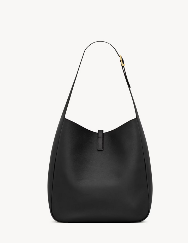 SAINT LAURENT - Le 5 à 7 large souple en cuir grainé