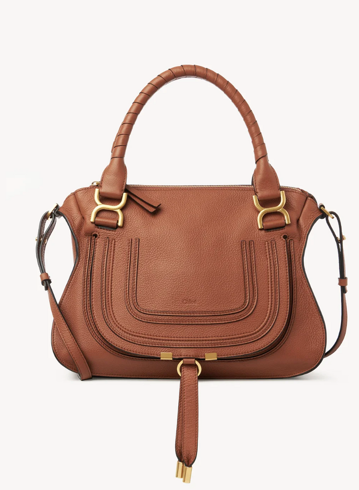 CHLOÉ - Sac Marcie en cuir grainé