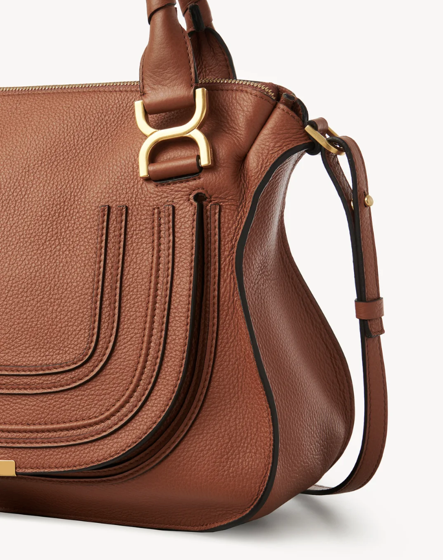 CHLOÉ - Sac Marcie en cuir grainé