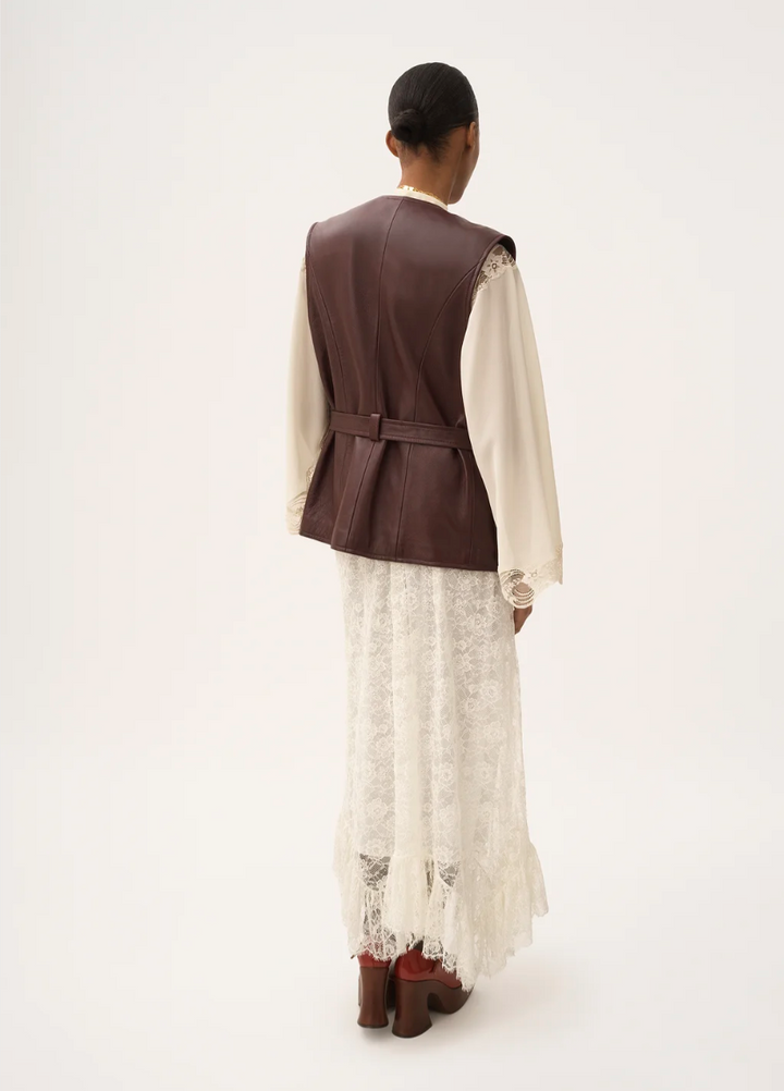 CHLOÉ - Veste sans manches utilitaire en cuir