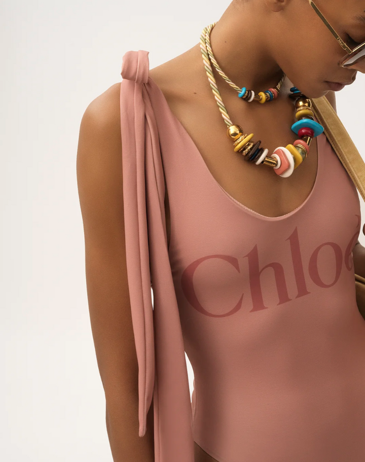 CHLOÉ - Maillot de bain une pièce à bretelle nouée
