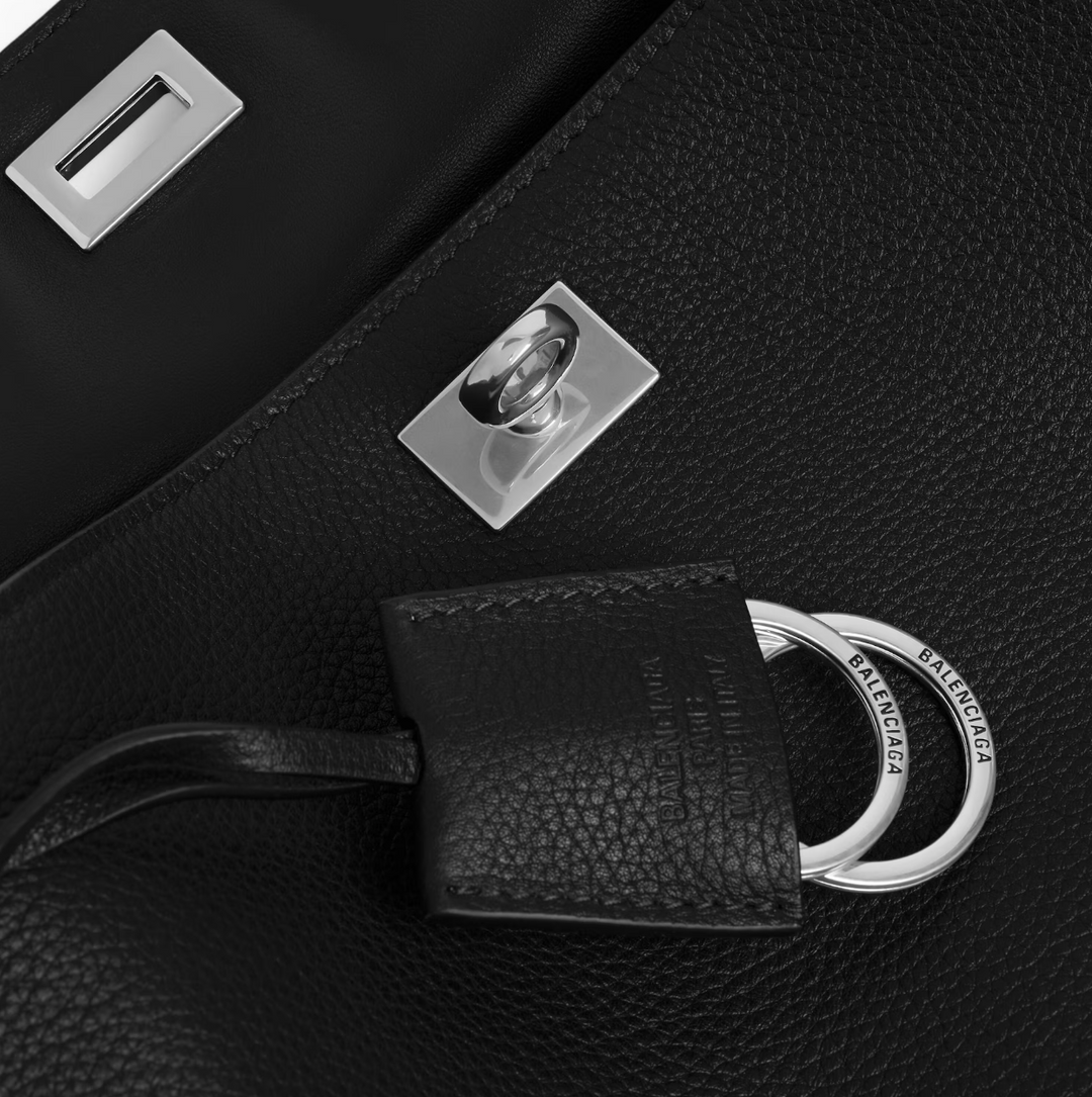 BALENCIAGA - Women's Rodeo Handbag Small Grained Calfskin in Black