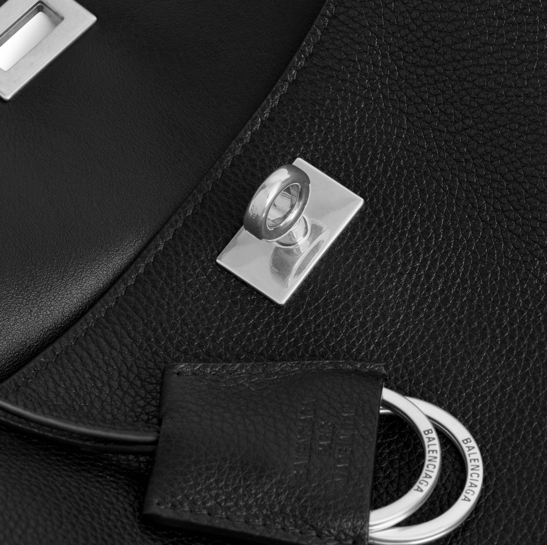 BALENCIAGA - Women's Rodeo Handbag Medium Grained Calfskin in Black