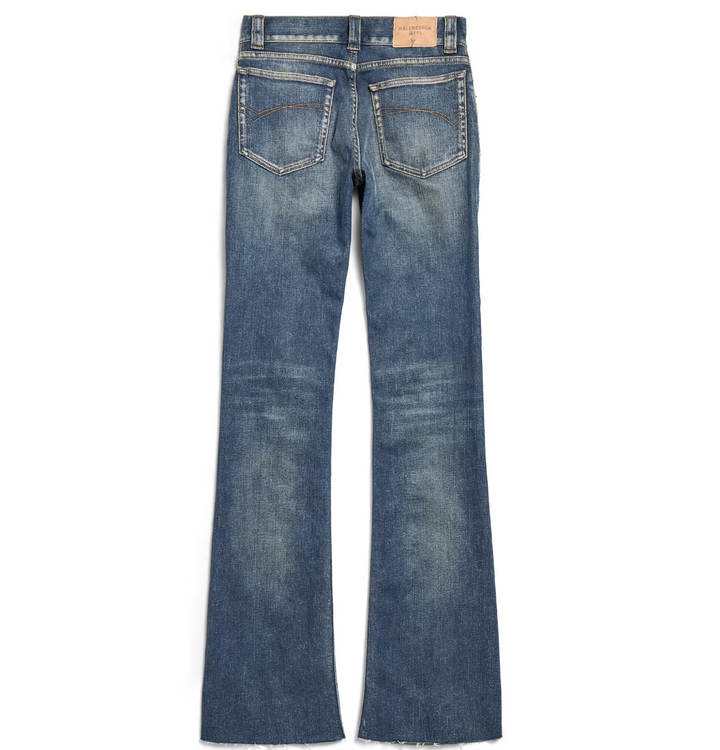 BALENCIAGA - Women's Slim Fit Bootcut Pants in Dark Blue