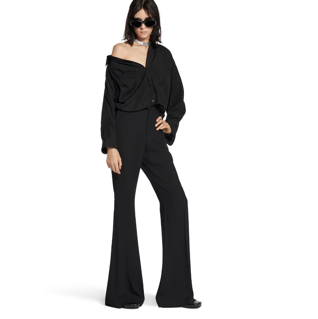BALENCIAGA - Women's One Shoulder Shirt in Black