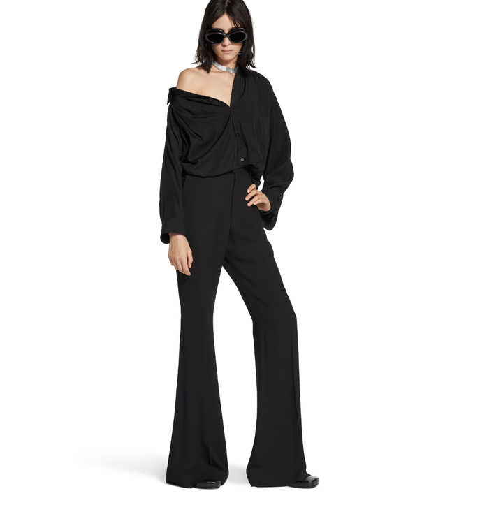 BALENCIAGA - Women's One Shoulder Shirt in Black