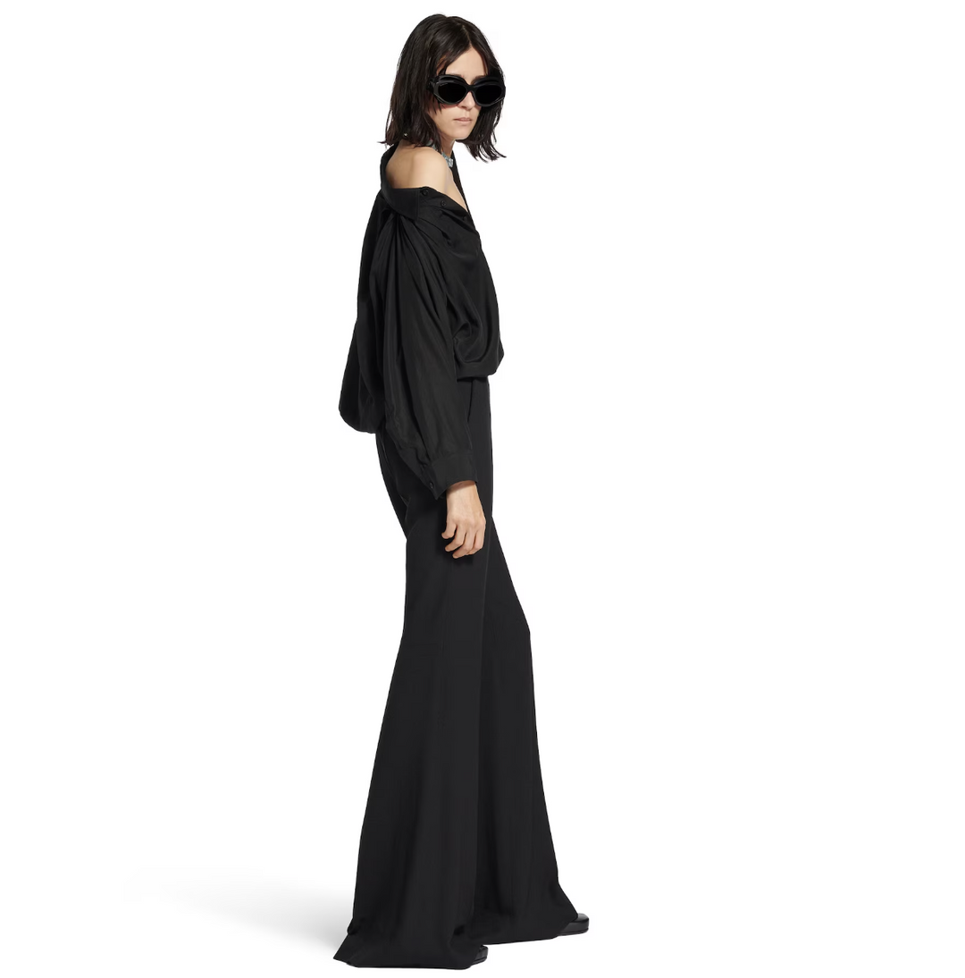 BALENCIAGA - Women's One Shoulder Shirt in Black
