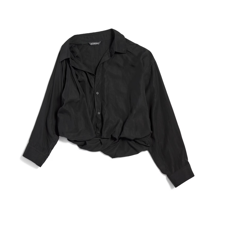BALENCIAGA - Women's One Shoulder Shirt in Black