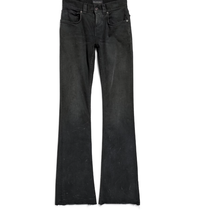BALENCIAGA - Women's Slim Fit Bootcut Pants in Black/green/red