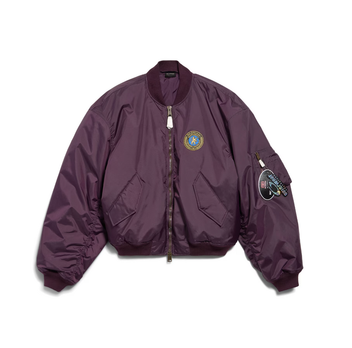 BALENCIAGA - Bomber Jacket Large Fit in Dark Purple