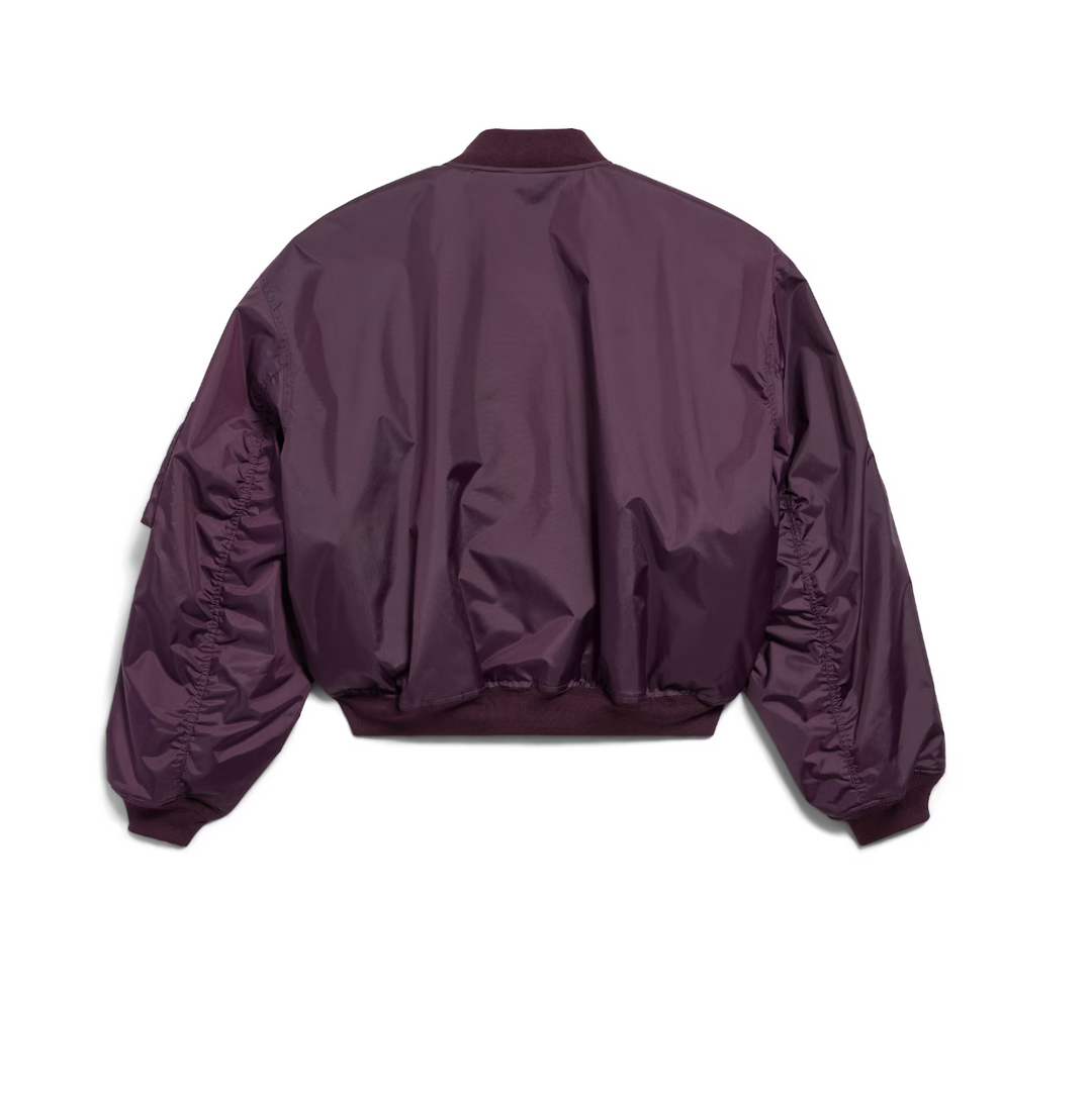 BALENCIAGA - Bomber Jacket Large Fit in Dark Purple