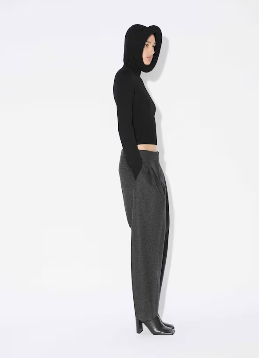 ALAÏA - PANTALON DE TAILLEUR EN FLANELLE