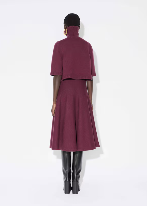 ALAÏA - PULL COURT EN MAILLE CACHEMIRE