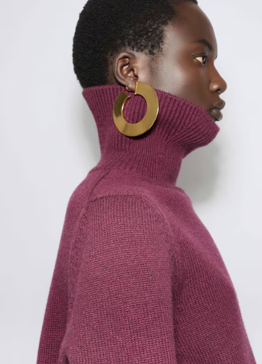 ALAÏA - PULL COURT EN MAILLE CACHEMIRE