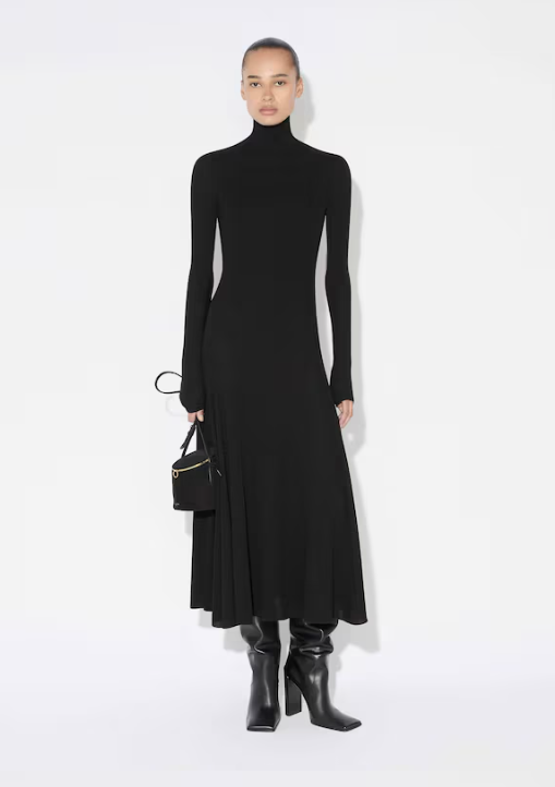 ALAÏA - ROBE COEUR EN JERSEY FLUIDE