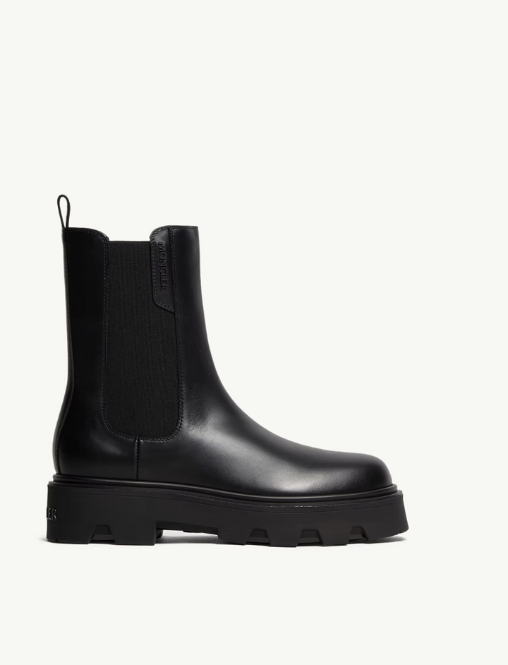 MONCLER - Bottes Chelsea Aurea en cuir