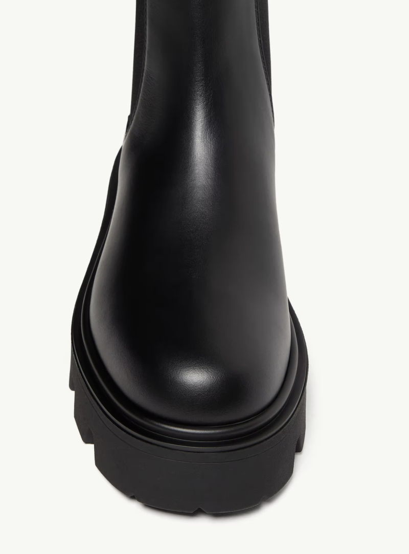 MONCLER - Bottes Chelsea Aurea en cuir